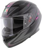 AGV K3 motorhelm Syth mat zwart roze XS