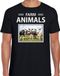 Bellatio Decorations Koe Dieren foto t-shirt - zwart - heren - farm animals - cadeau shirt Kudde koeien liefhebber M