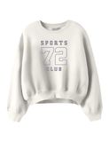 NAME IT Meisjes Sweaters NKFTAYA LS RLX SHORT SWEAT BRU BOX Maat 122/128 Cloud Dancer