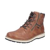 Rieker Veterboots donkerbeige / cognac / brokaat