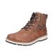 Rieker Veterboots donkerbeige / cognac / brokaat