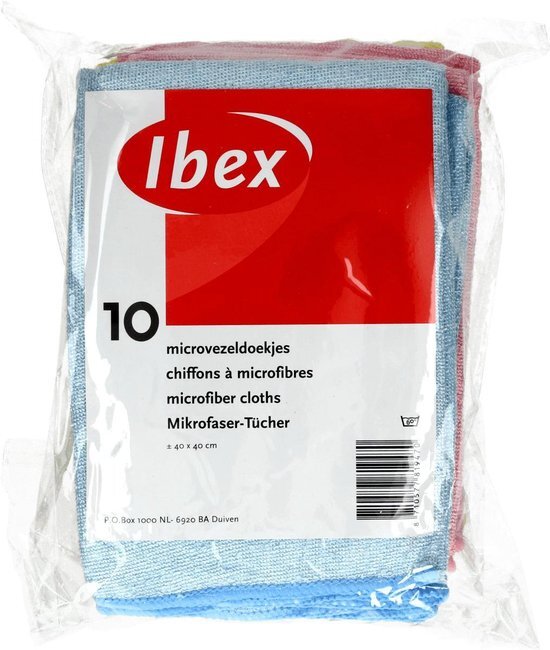 Ibex Microvezeldoek 38x40cm 10 st