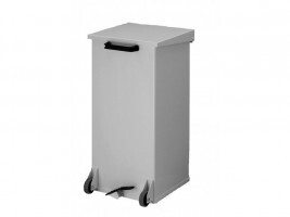 Vepa Bins Pedaalemmer Carro-Kick 110 liter Mobiel RVS