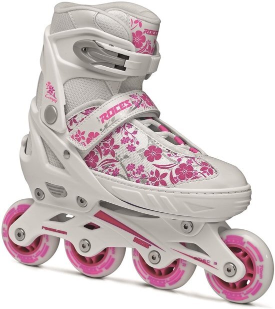 Roces Inline Skates Compy 8.0 Meisjes Wit/roze Maat 34-37