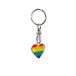RVS Avisa RVS sleutelhanger - 'Heart' Regenboog