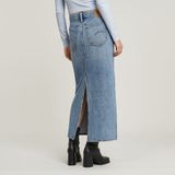 G-Star Viktoria Long Skirt Dames Katoen Faded Blue Torrent