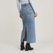 G-Star Viktoria Long Skirt Dames Katoen Faded Blue Torrent