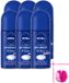 Nivea Protect & Care Deodorant Roll-On - 50 ml - 6 Stuks
