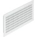 Häfele H3625 Grille de ventilation carrée plastique blanc avec lamelles, 338 x 132 mm