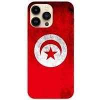 Apple iPhone 15 Pro Max Drapeau tunisie Bedrukt siliconen hoesje