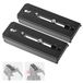 Neewer 2 stuks 501PL statief vloeistofkop snelspanningsplaat compatibel, camera montageplaat met 1/4" 3/8" schroeven, anti-off-pin voor GM001 GM002 GM006 vloeistofkoppen, QR5