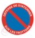 Aua Signaletique – Bord voor parkeren op trottoirs, diameter 450 mm, pvc 1,5 mm