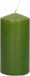Trend Candles Cilinderkaars/stompkaars - olijfgroen - 5 x 10 cm - 23 branduren