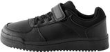 Next - Jongens - Schoolsneakers met elastische veters en 1 klittenbandsluiting en brede pasvorm (G) - Zwart