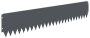 vidaXL Bordure de pelouse, 20 pièces, 103 x 20 cm, acier, anthracite