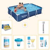 Bestway Rechthoekig Steel Pro Zwembad - 300 x 201 x 66 cm - Blauw