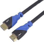 PremiumCord KPHDM2V015 HDMI kabel 1,5 m HDMI Type A (Standaard) Zwart, Blauw