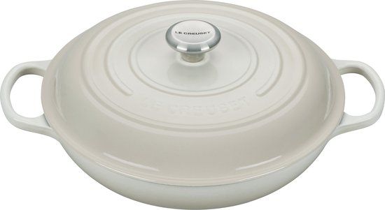 Le Creuset Braadpan Signature - Campagnard - Meringue - ø 30 cm / 3.5 liter