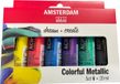 Royal Talens Amsterdam Standard Series acrylverf kleurrijke metallic set | 6 x 20 ml