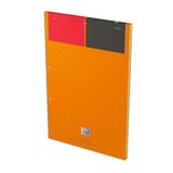 Oxford Internationaal notitieblok 160 pagina's A4 Pad + ponsgaten gevoerd Ligné Jaune