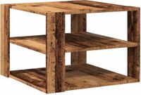 vidaXL Salontafel 58x58x40 cm bewerkt hout oud houtkleurig