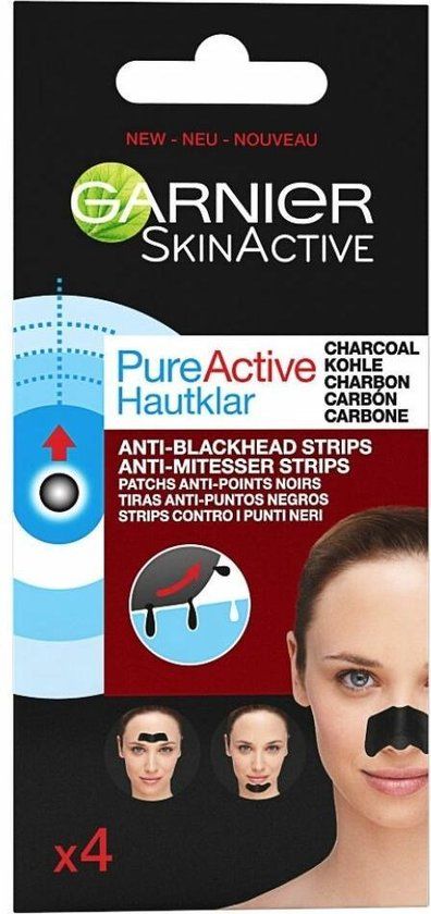 Garnier Skinactive Pure Active Charcoal Anti Mee-eter Strips - 4 stuks