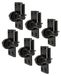 Kloben Bloc de fixation vissé noir, 6 pièces, acier