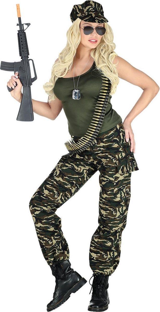 Widmann Leger & Oorlog Kostuum | Last Woman Standing Soldate | Vrouw | XS | Carnaval kostuum | Verkleedkleding