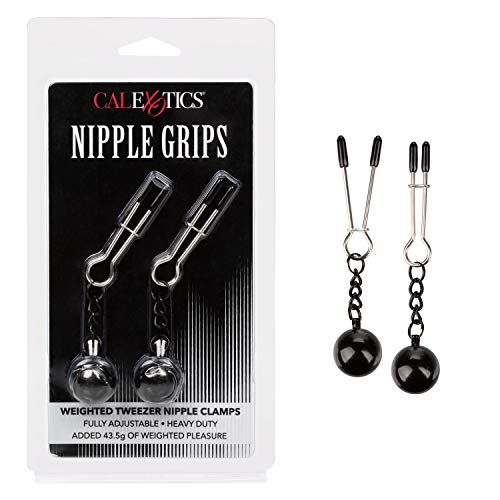 California Exotic Novelties Weighted Tweezer NippleClamps - 0716770097453