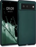 kwmobile telefoonhoesje geschikt voor Google Pixel 6 - Hoesje voor smartphone - Back cover in metallic petrol