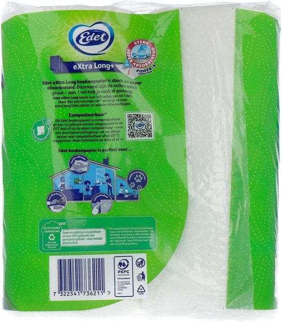 Edet Essity Netherlands B.V. EDET Extra long keukenpapier 9x2