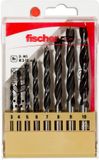 Fischer houtboren D-WS Set 3-10 mm (8 delen) - 536609