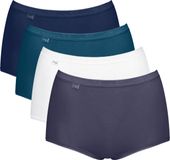 Sloggi Basic+ Maxi C4P Dames Onderbroek - BLAUW WIT COMBINATIE