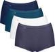 Sloggi Basic+ Maxi C4P Dames Onderbroek - BLAUW WIT COMBINATIE