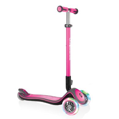 Globber ELITE Deluxe met lichtwielen pink - Roze/lichtroze