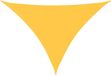 vidaXL Parasol triangulaire 5x5x6 m tissu oxford jaune