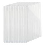 Relaxdays Dubbelwandige polycarbonaatplaten - transparant - 6 mm - 14 stuks