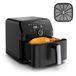 Moulinex Easy Fry Mega EZ8558 Luchtfriteuse, 7,5 liter, laag energieverbruik, voor gezinnen, mand met antiaanbaklaag, compact design, 8 modi