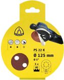 Klingspor Disque abrasif à velcro 125mm K80 (5 pièces)