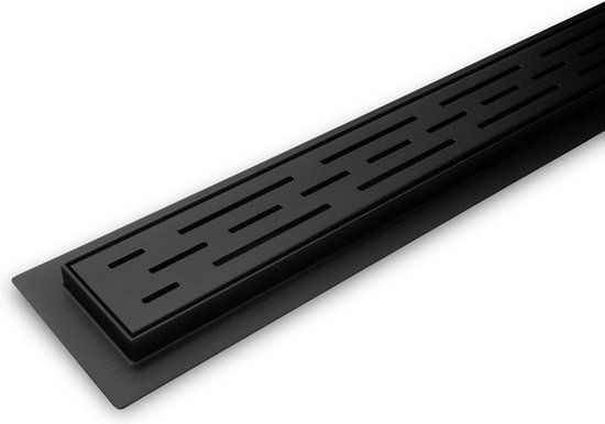 Dynamic Way Douchegoot - 70 cm - Zwart RVS - Met Flens