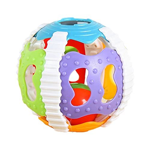 Yirepny Pasgeboren Shaking Bell Toy Kleurrijke herfst Siliconen Baby Musical Rattle Toy compatibel met Early Learning - 7682379585710