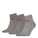 Levi's Mid Cut Batwing Logo Middle Grey Melange 3-Pack-39/42