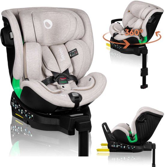 Lionelo Harmony - i-Size Autostoel 4in1 - 360° Draaibare - Beige