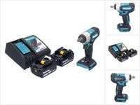 Makita DTW 181 RG accu slagmoersleutel 18 V 210 Nm 1/2" borstelloos + 2x oplaadbare accu 6.0 Ah + lader