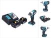 Makita DTW 181 RG accu slagmoersleutel 18 V 210 Nm 1/2" borstelloos + 2x oplaadbare accu 6.0 Ah + lader