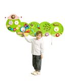 VEVOR Montessori Sensorische wandplaat, paneel met 12 interactieve activiteiten voor kinderen, educatief spel van hout voor kinderen van 3-12 jaar, leercentrum voor speelkamer, kleuterschool en