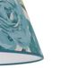 Duolla Lampenschirm Sofia Hoogte 15,5 cm Bloemenpatroon turquoise