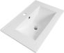 Saniclass Vygo Meubelwastafel - 60x40x2cm - 1 kraangat - Keramiek - Glans Wit