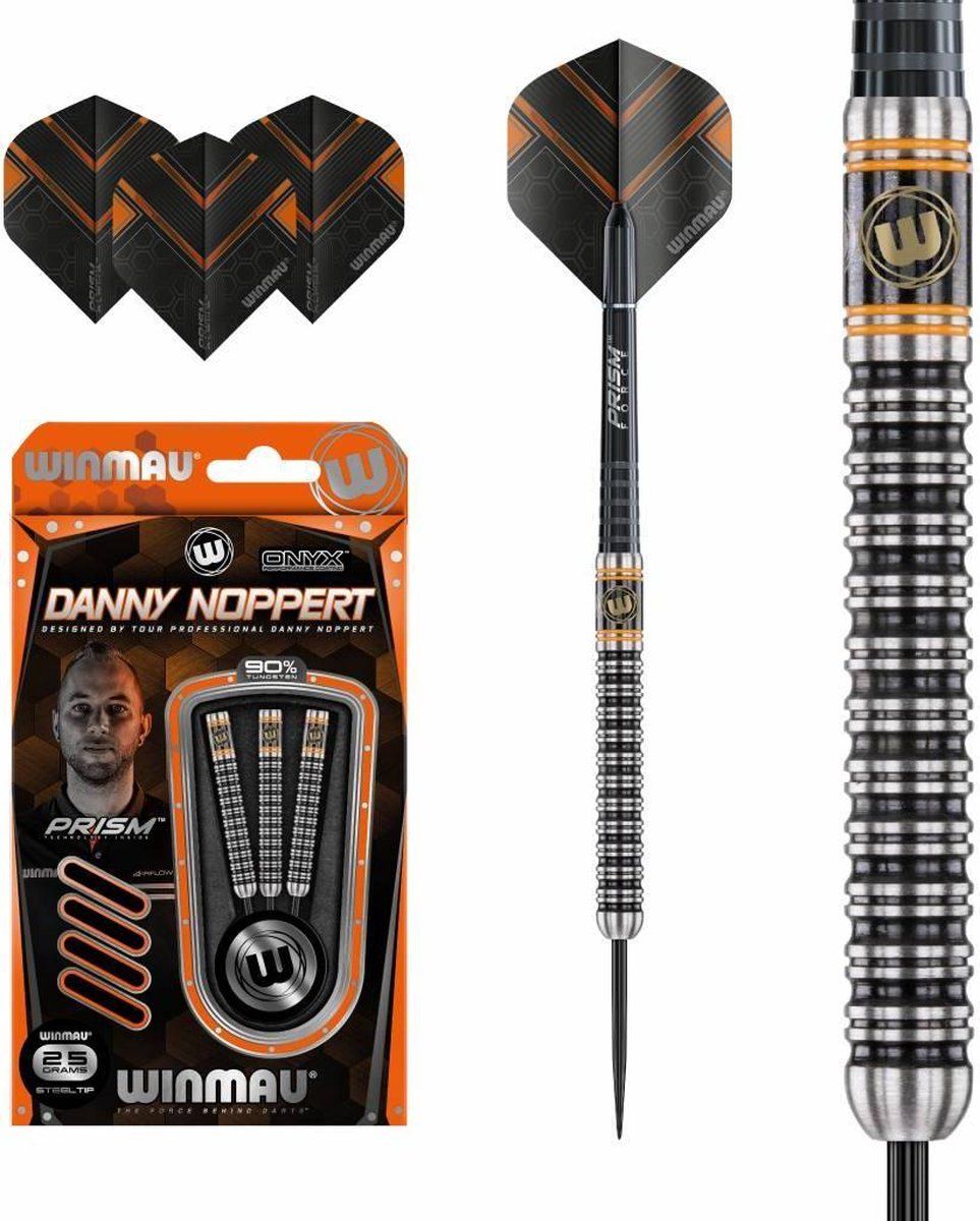 WINMAU Danny Noppert Onyx 90% - 25 Gram - Zwart