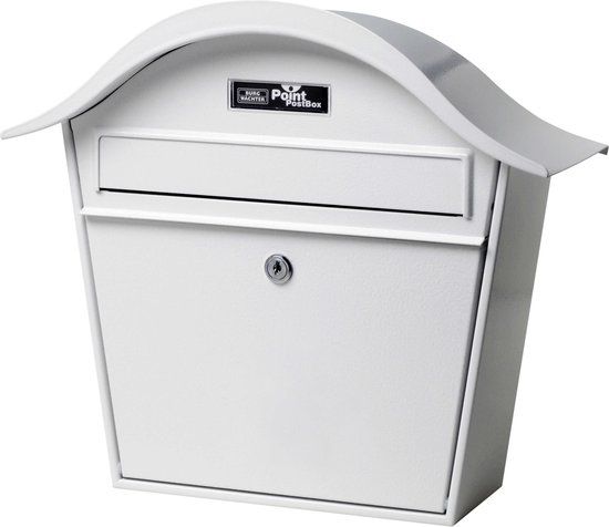 Burg Wächter Holiday - Wandbrievenbus - Wit - RVS - Klassiek - Met slot